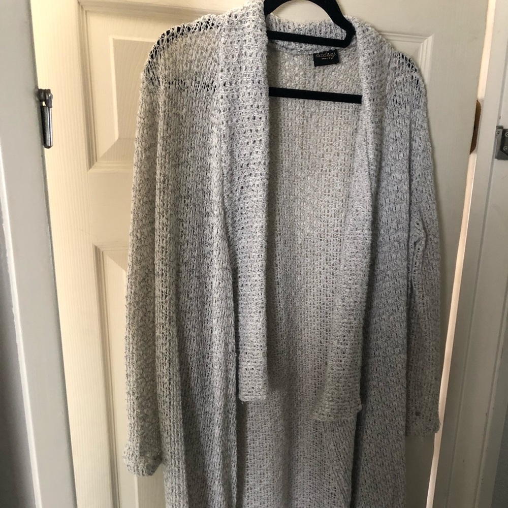 Long knit sweater